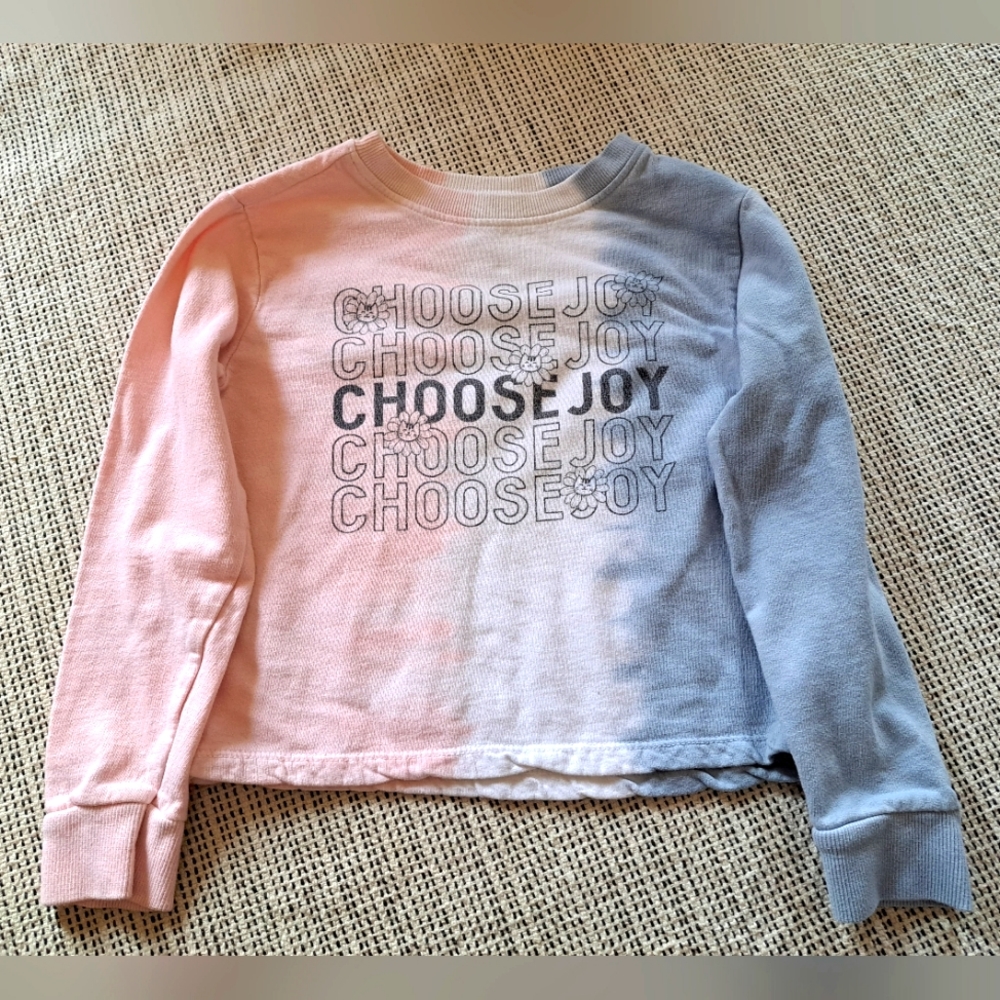Choose Joy cropped sweatshirt Size 7/8